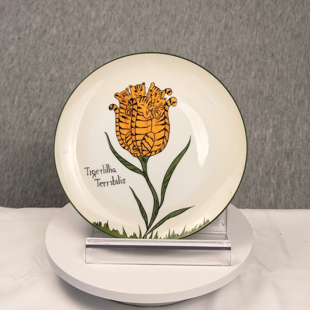 Scully‎ & Scully Edward Lear Nonsense Botany Plates Set of 6 Japan Porcelain